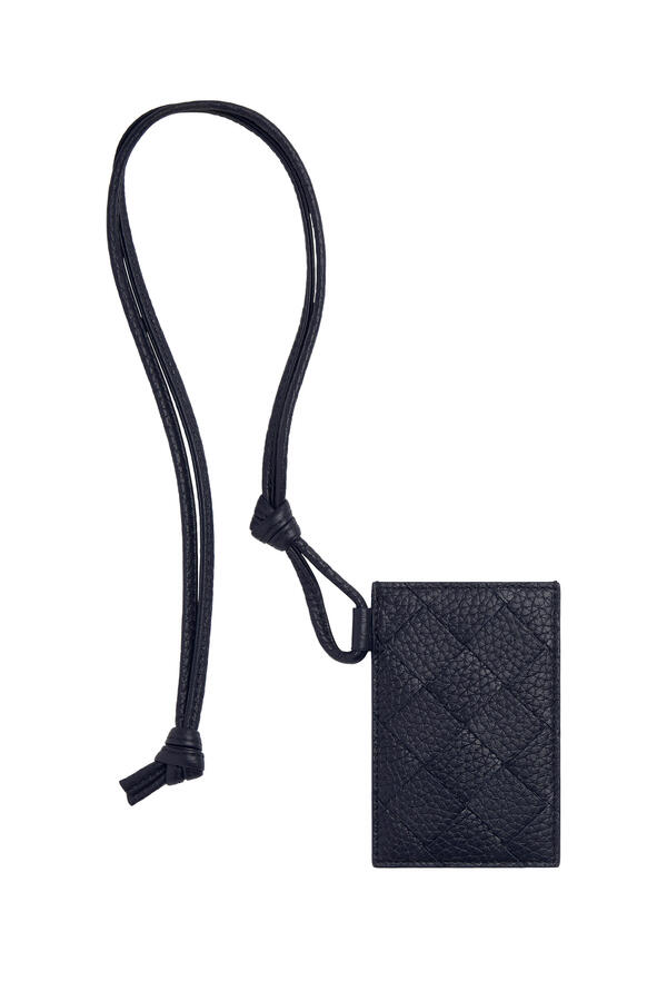Intrecciato Badge Holder