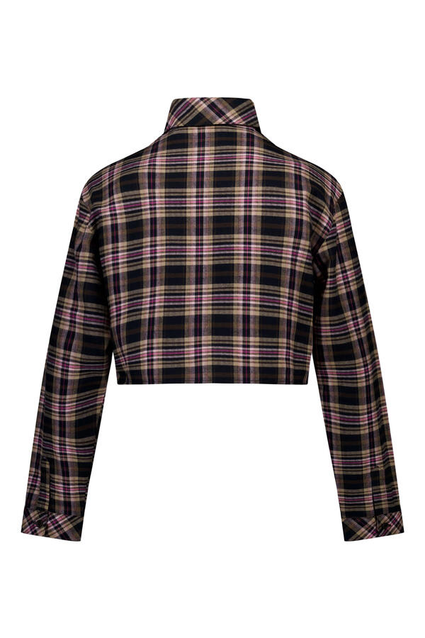 Kids Checks Logo Flannel Shirt