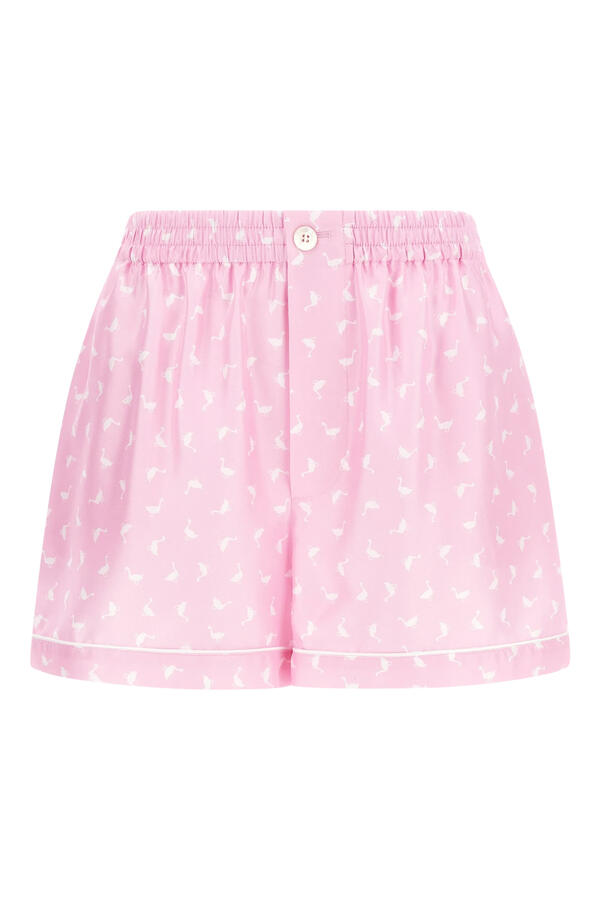 Goose All Over Silk Shorts