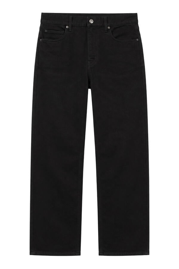 Embroidered Cotton Denim Pants