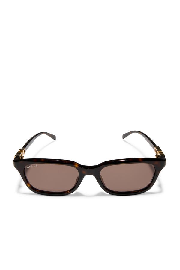 Rectangular-Frame Sunglasses