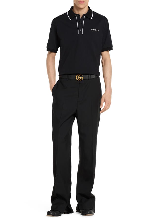 Embroidered Cotton Piquet Polo Shirt