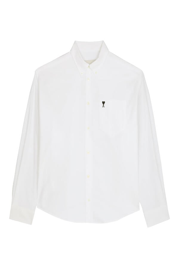 Boxy Cotton Shirt with Ami de Coeur 
