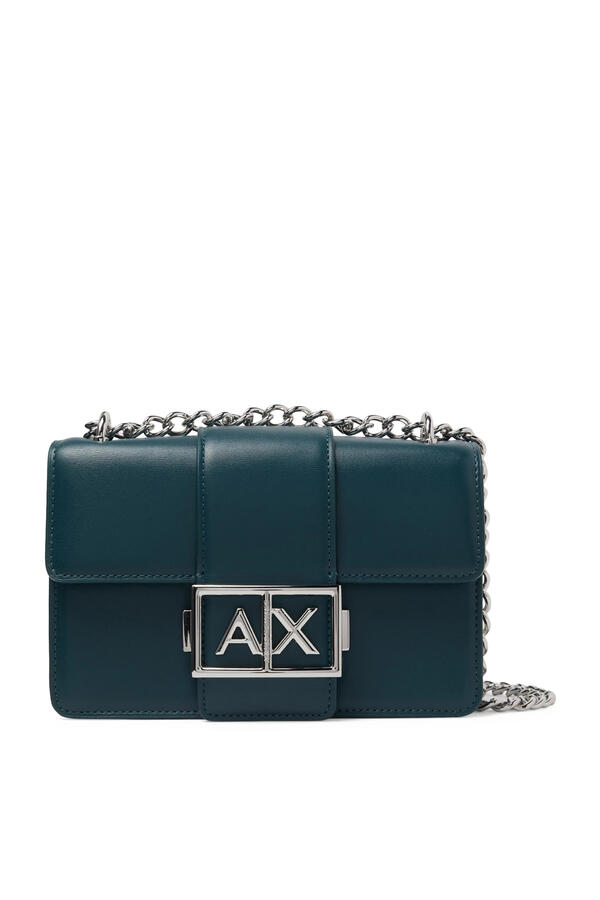 Metal Logo Shoulder Bag