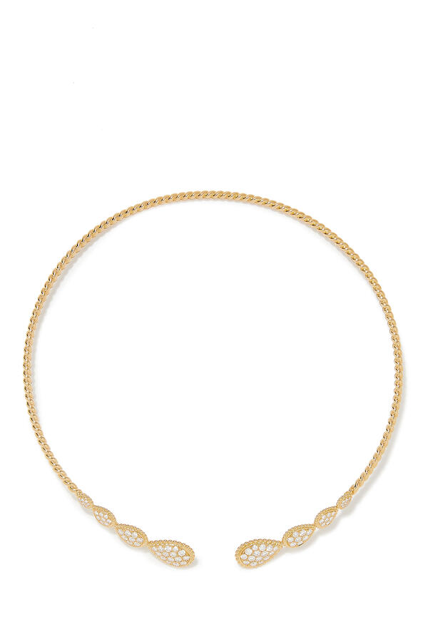 Serpent Bohème Multi-motif choker, 18k Yellow Gold & Diamonds