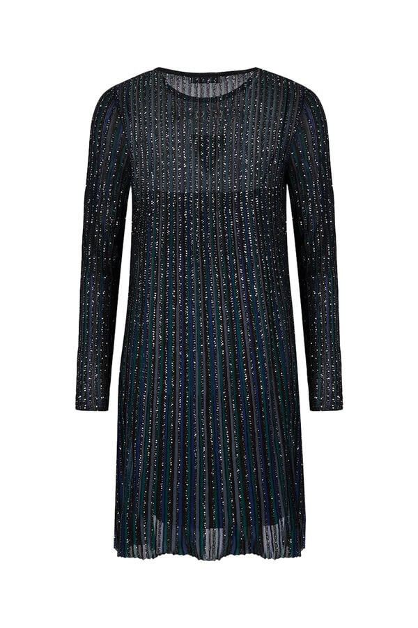 Pleated Sequin Dress
