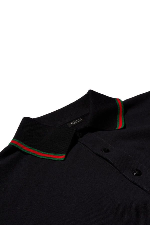 Cotton Jersey Piqué Polo Shirt