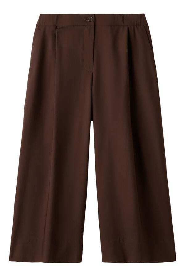 Seasonless Wool Pleated Culotte