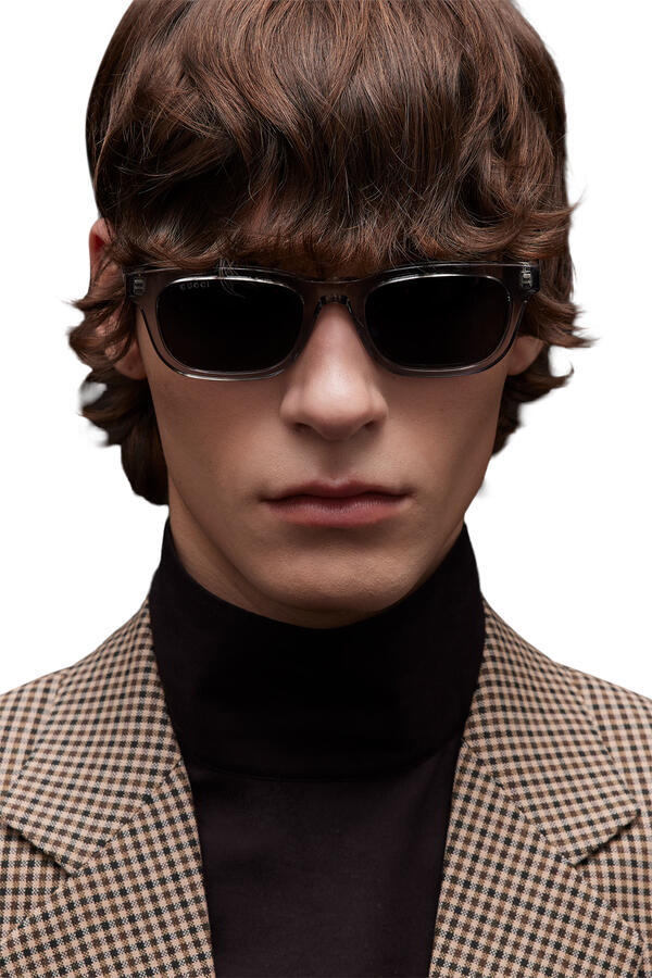 Logo Rectangular-Frame Sunglasses