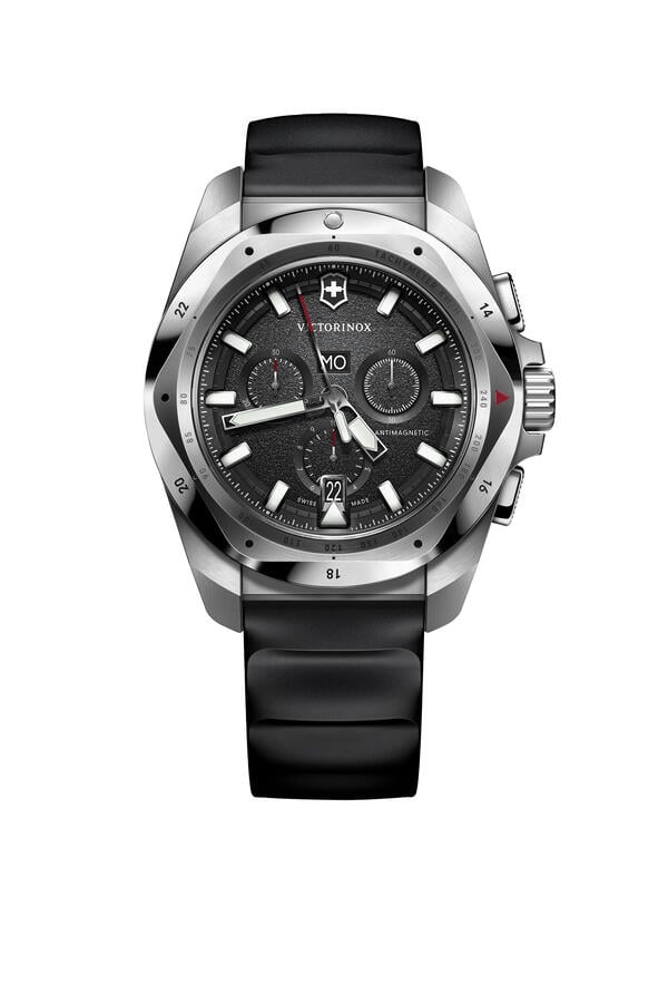 I.N.O.X. Chrono Watch, Rubber & Stainless Steel, 43mm
