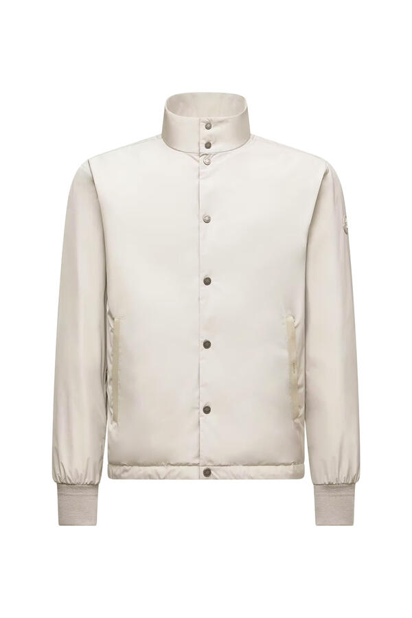 Lanques Leather-Trimmed Short Down Jacket