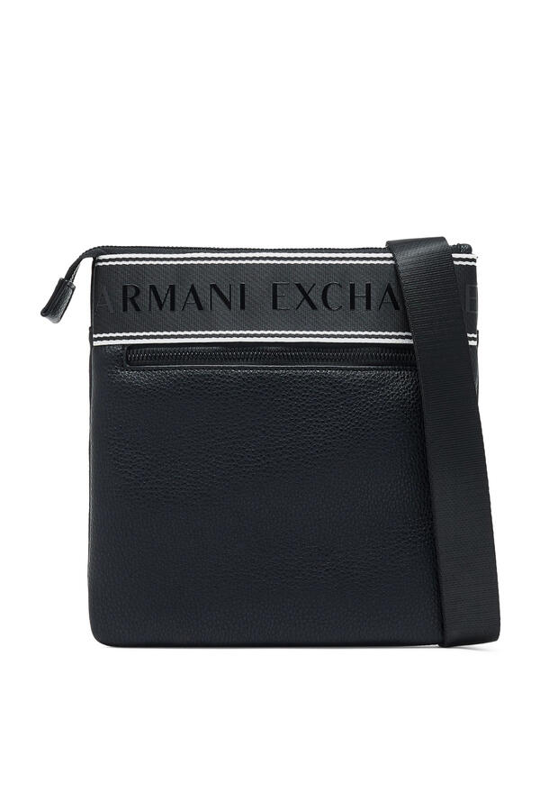 Logo Flat Crossbody Messenger Bag