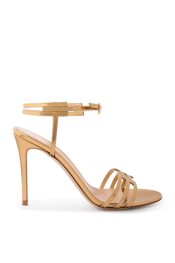 95 Sandals in Metallic Leather
