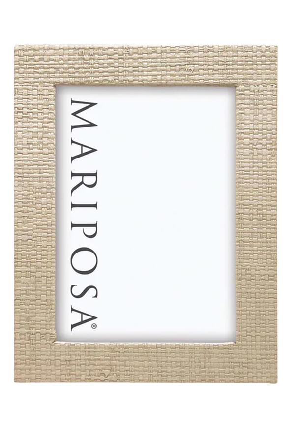 Coconut Grove Faux Grasscloth Picture Frame, 5x7