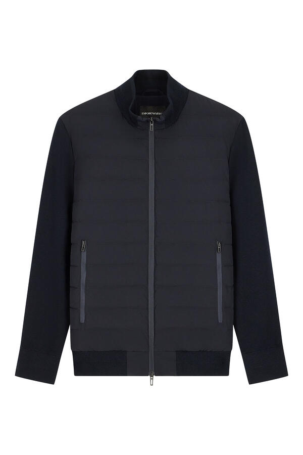 Knit Sleeves Travel Essential Down Jacket