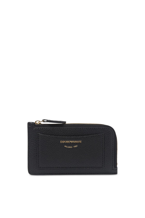 MyEA Deer-Print Card Holder with Wrap-Around Zip