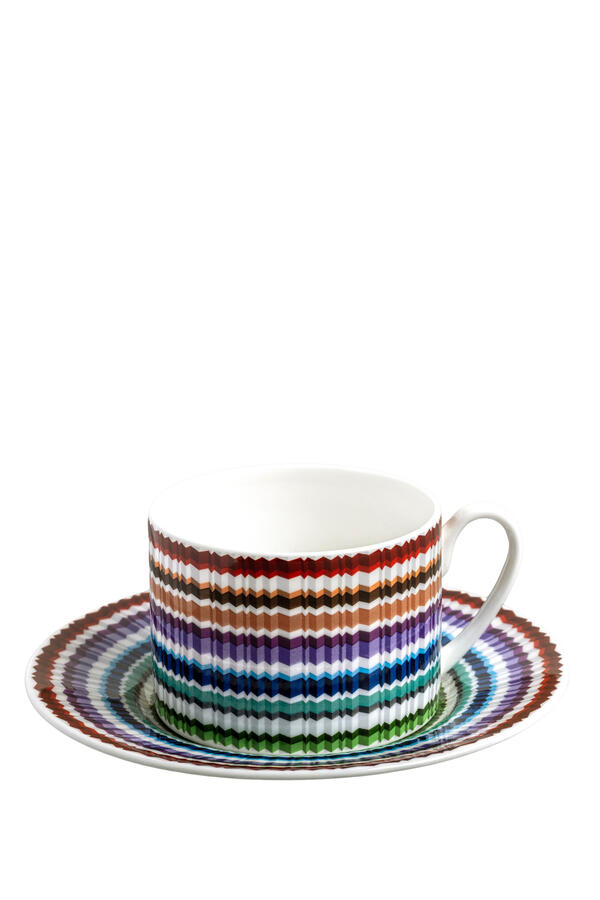 Waves Luxury Box Tea Cup & Saucer - Set of 2
