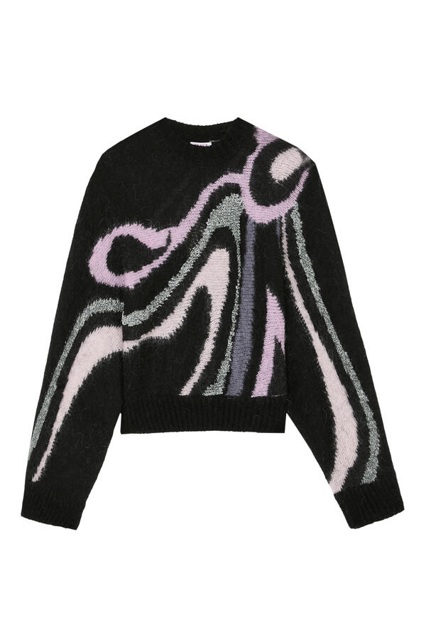  Geometric Pattern Sweater