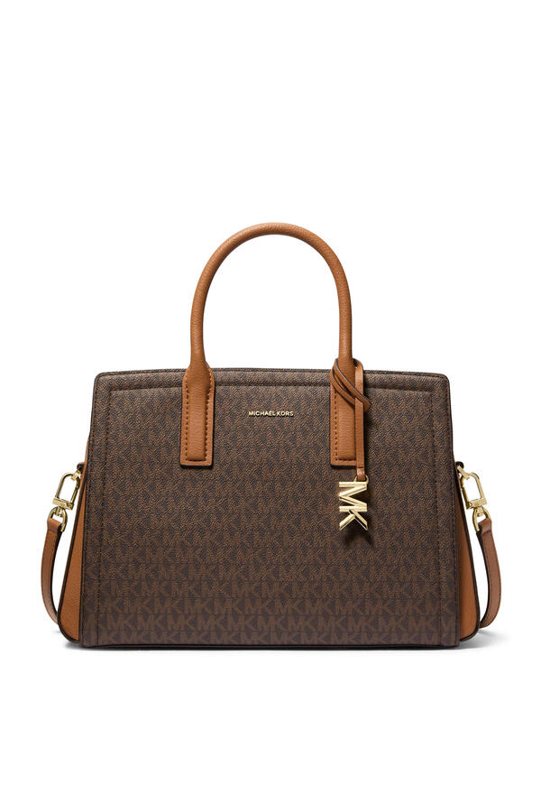 Laila Medium Signature Logo Satchel