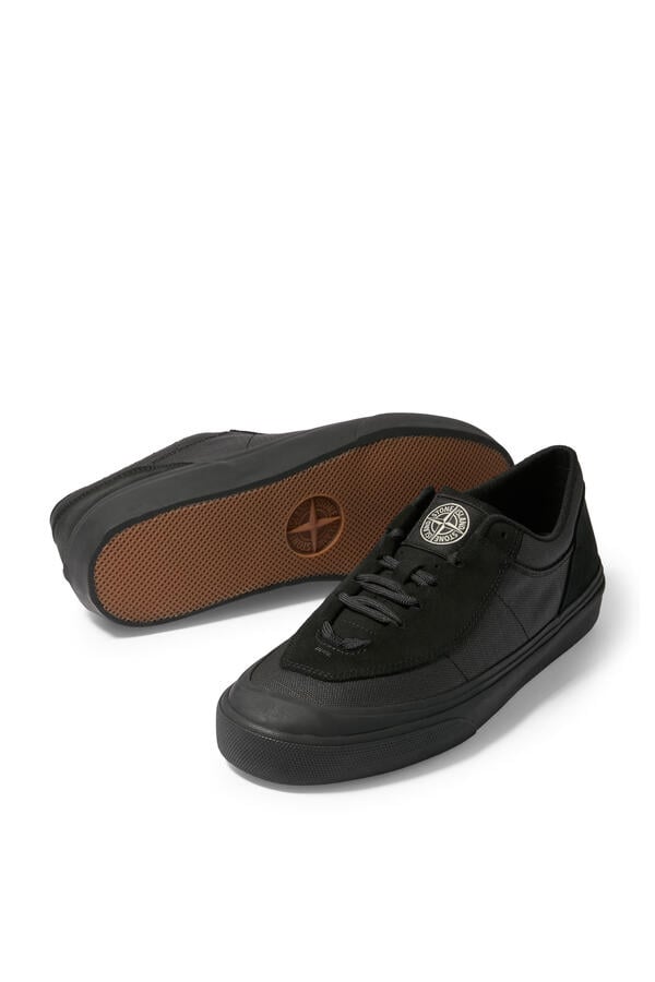  Low-Top Trainers with Compass Logo Patch