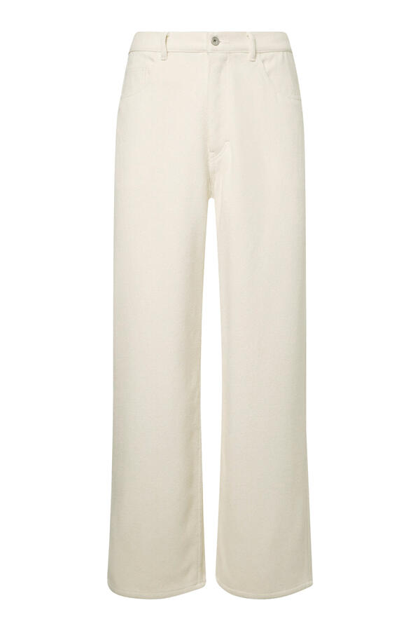 Silk Nep Denim 5P Wide Pants