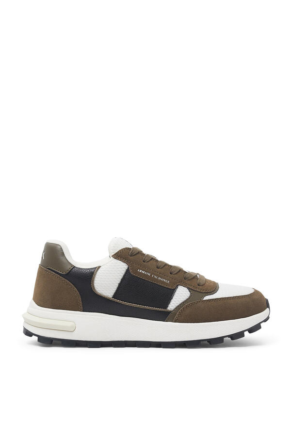 Logo Technical Fabric Sneakers