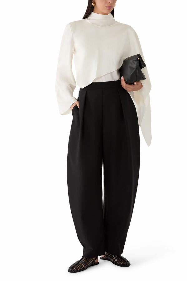 Silk Foulard Top