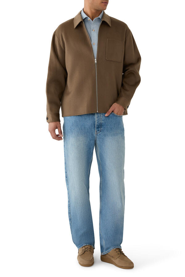 Double Face Zip Shirt Jacket
