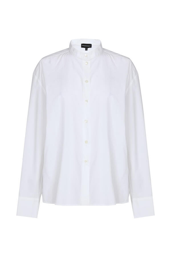 Collarless Long Sleeve Shirt