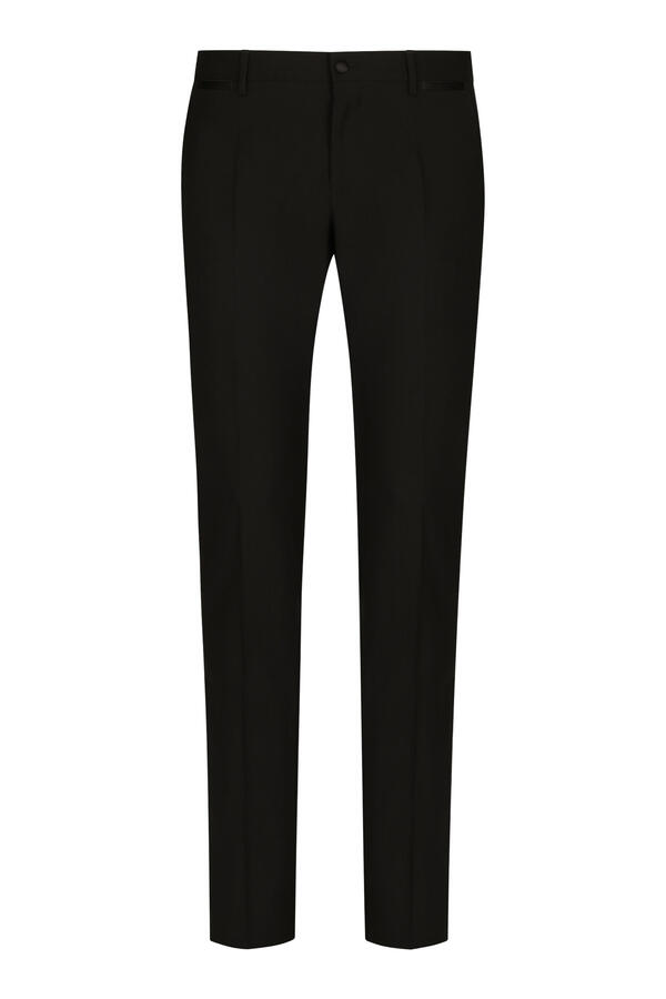 Stretch Wool Tuxedo Pants 
