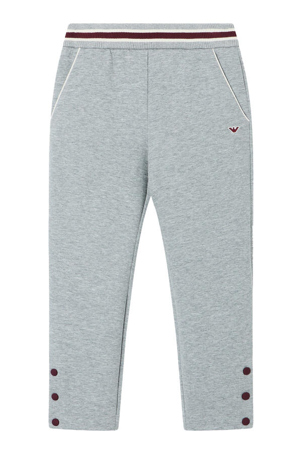 Kids Striped Ribbed Waistband Sweatpants