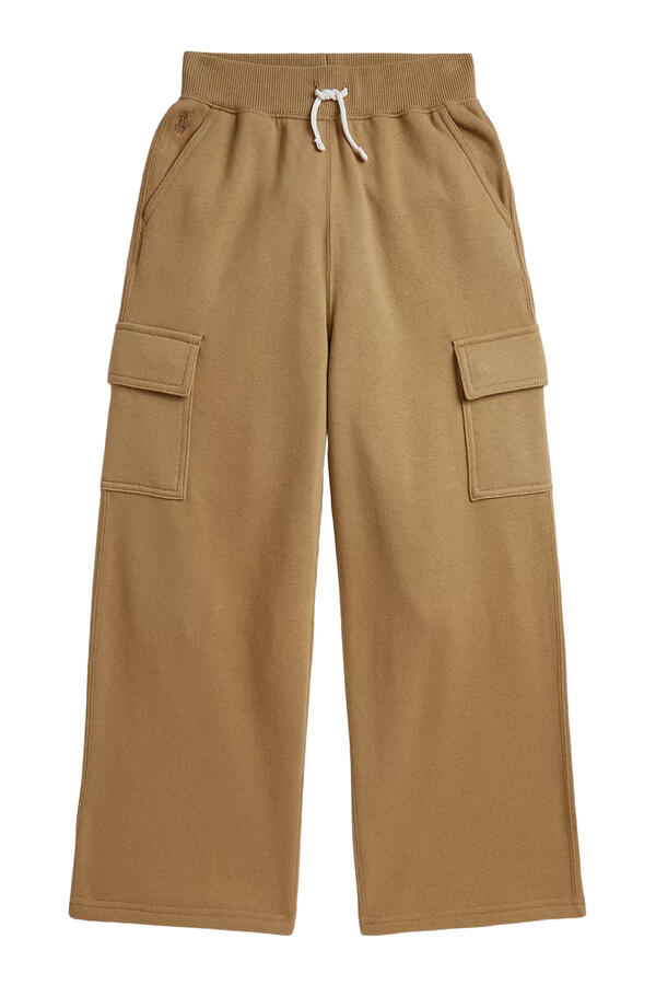 Kids Drawstring Wide-Leg Cargo Pants