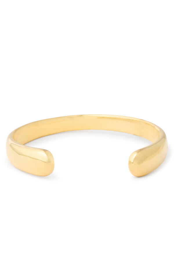 Gina Cuff Bracelet, 14K Gold-Plated Brass