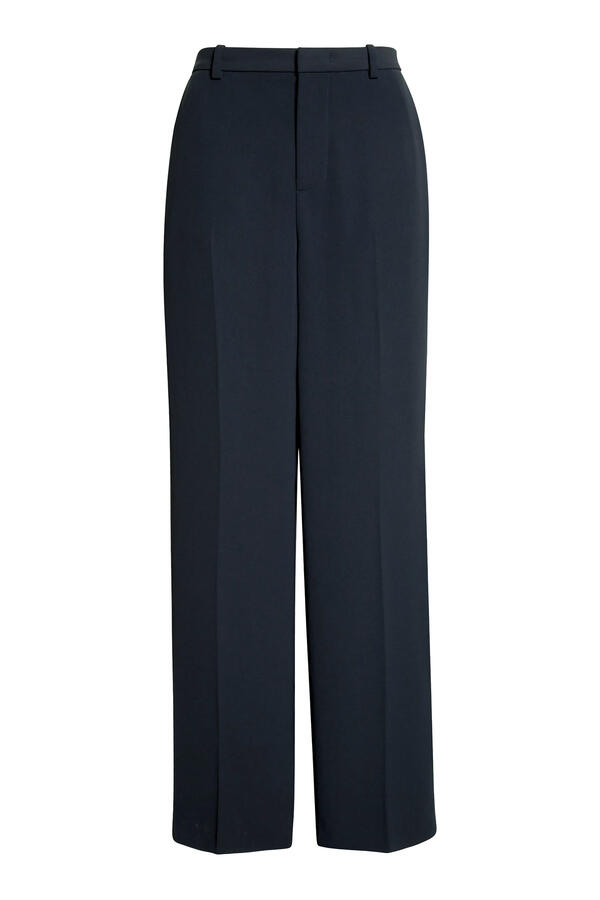 Elsa High-Rise Crepe Straight-Leg Trousers