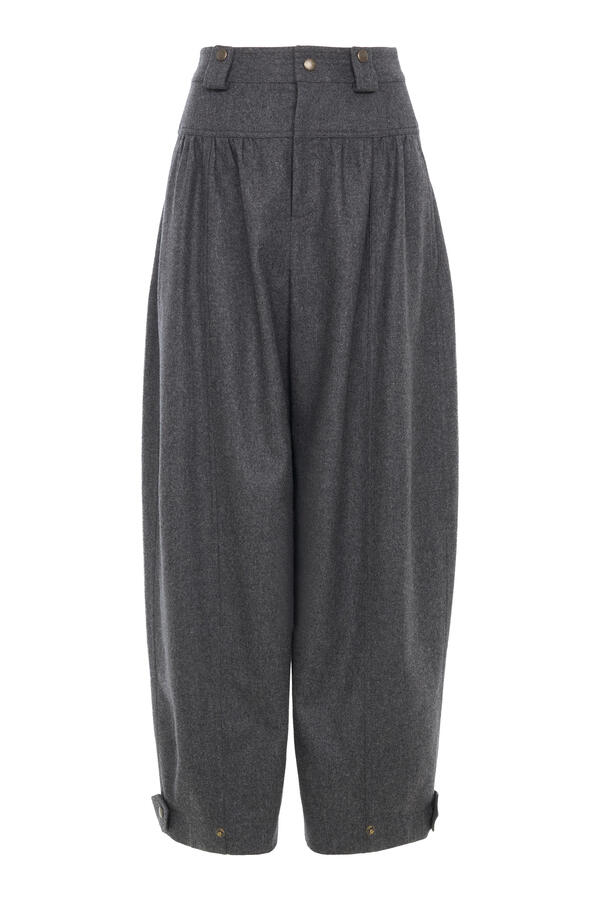 High-Rise Barrel Pants