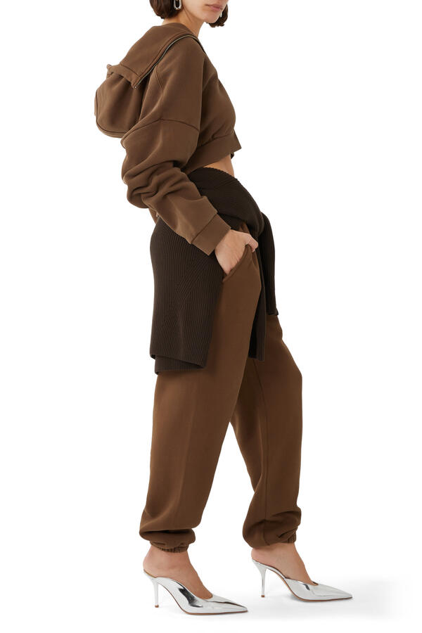 Cropped Full Zip Brunette