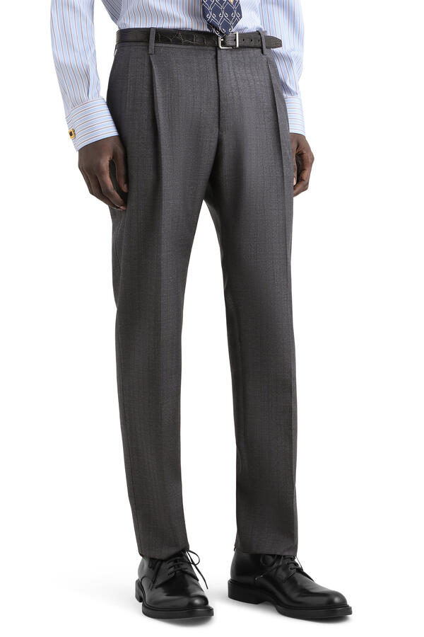 Pinstripe Virgin Wool Trousers 