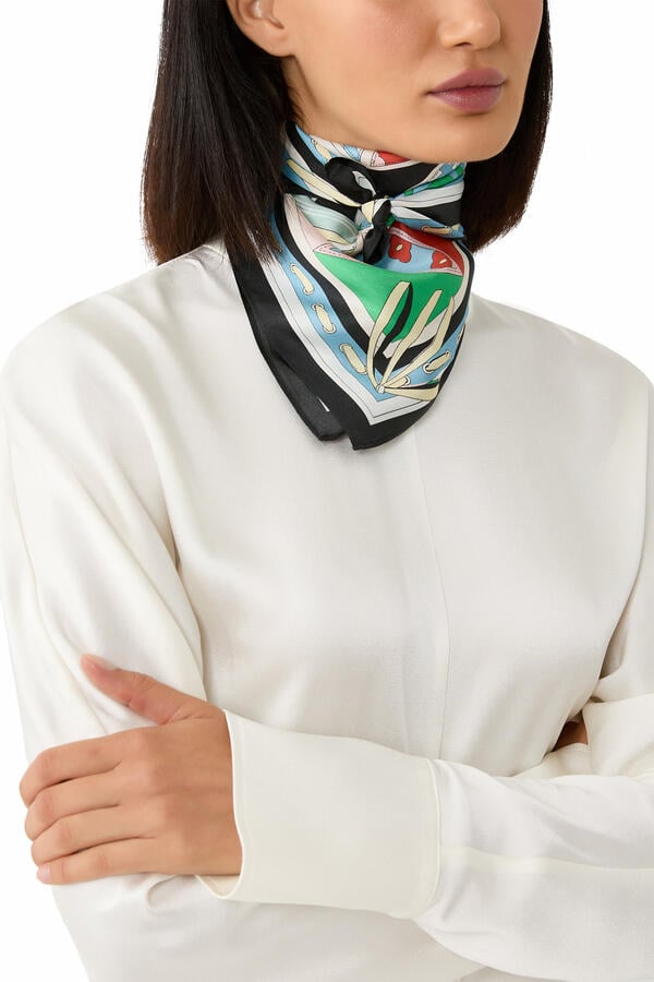 Repatched Silk Bandana
