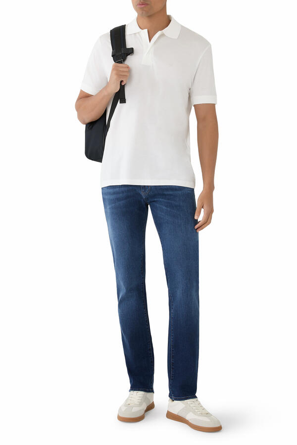 Denim Straight-Fit Pants