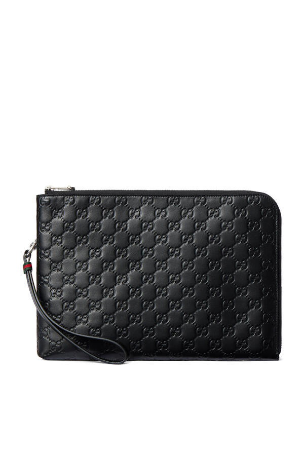 GG Emblem Series Clutch Bag
