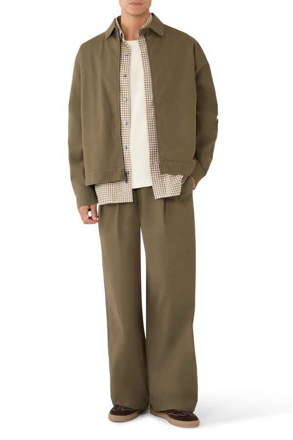 Pleat Front Drawstring Pants