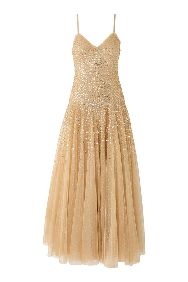 Sequin Cascade Cami Gown