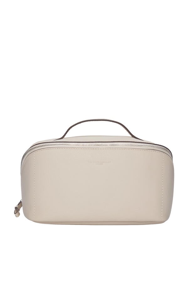 Saffiano Leather Fold-Out Make-Up Case