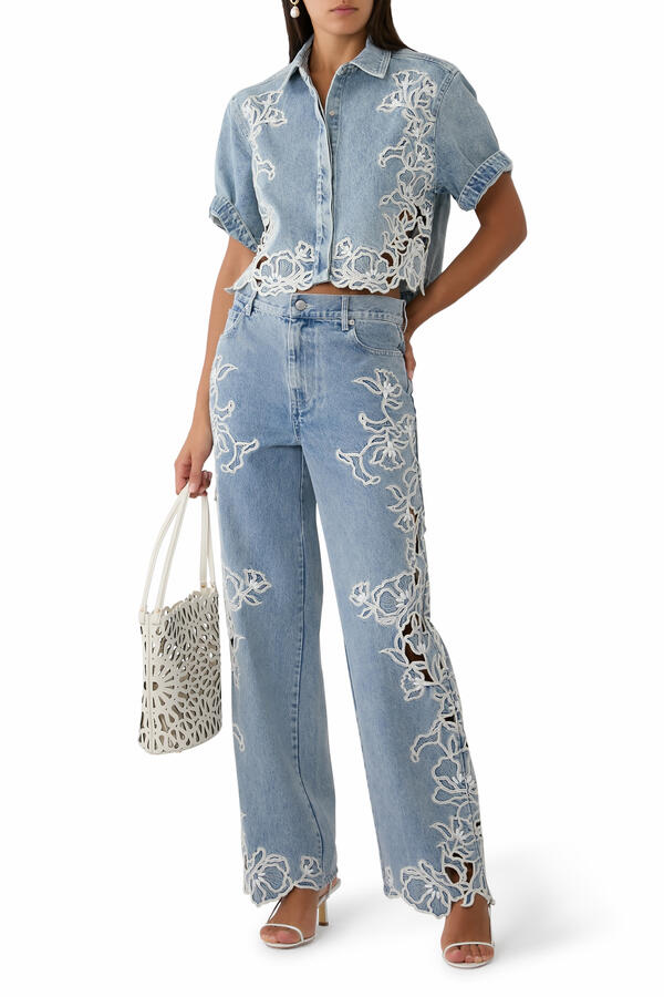 Porter Embroidered Jeans