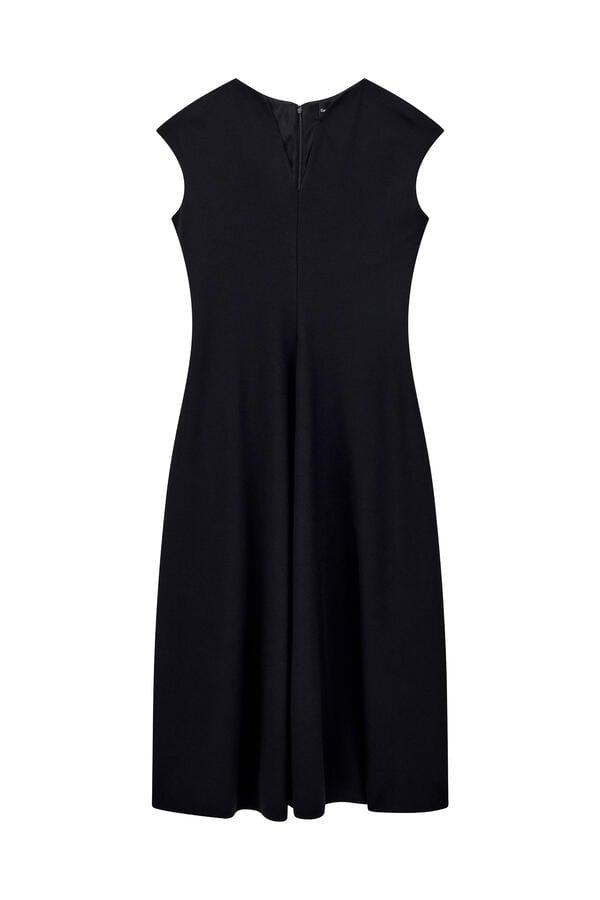 V-Neck Sleeveless A-Line Dress