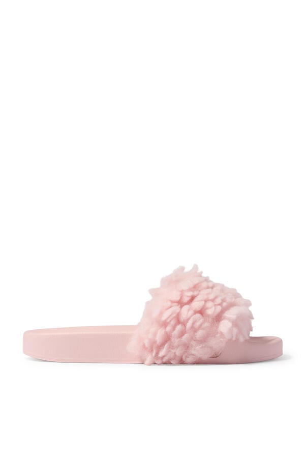 Meena Eagle Quilted Slide Sandals