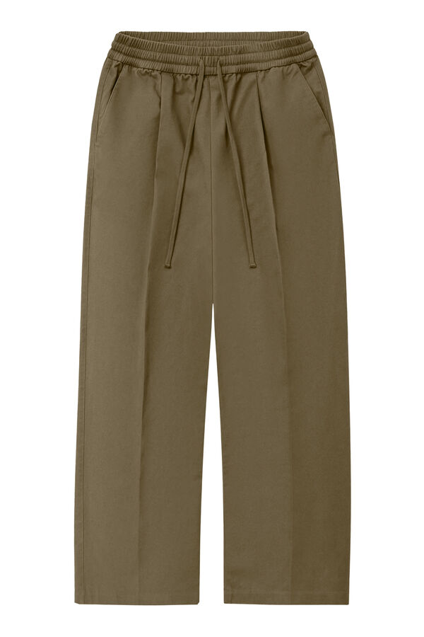 Pleat Front Drawstring Pants