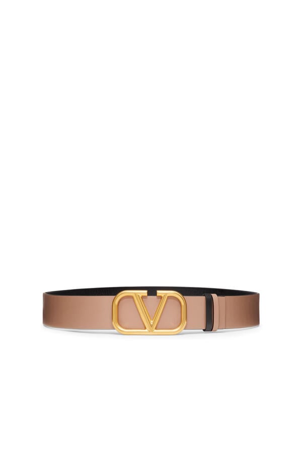 V Logo Buckle Belt
