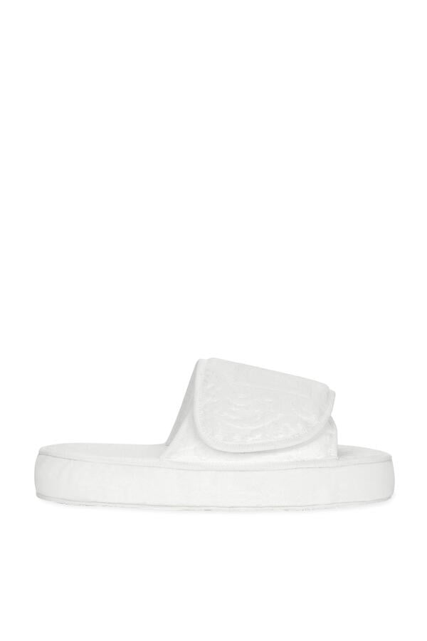 Jacquard Terry Cotton Plateau Slippers