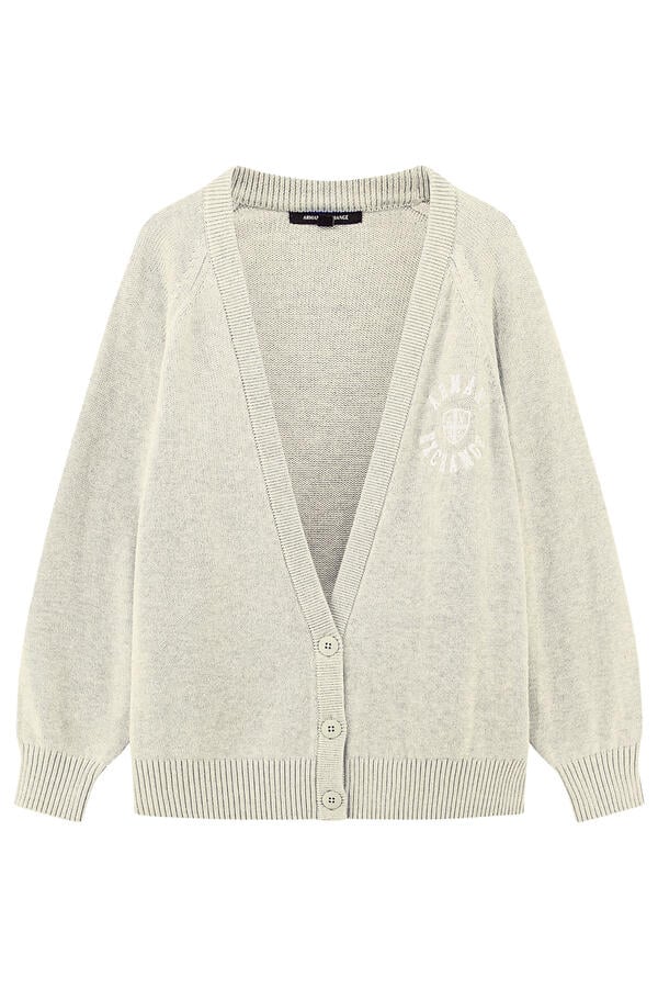 Logo V-Neck Cardigan